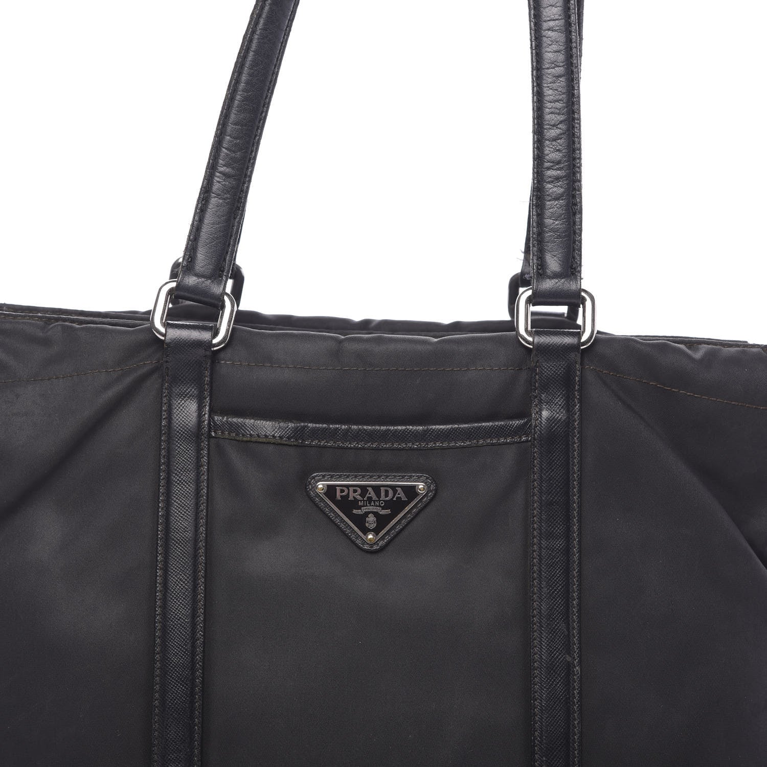 Prada Saffiano Tessuto Nylon Tote Black 20 of 22