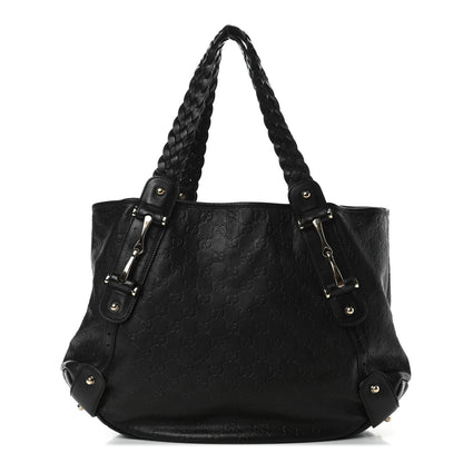 Gucci Guccissima Medium Pelham Shoulder Bag Black 1 of 4