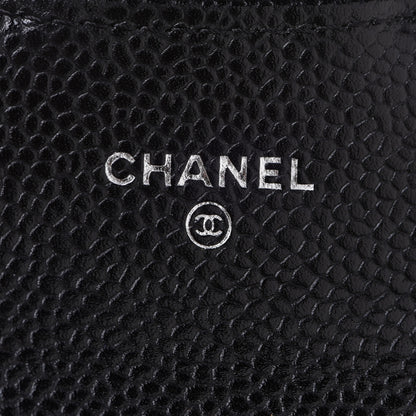 Chanel Caviar Quilted Flap Card Holder Black 6 of 9