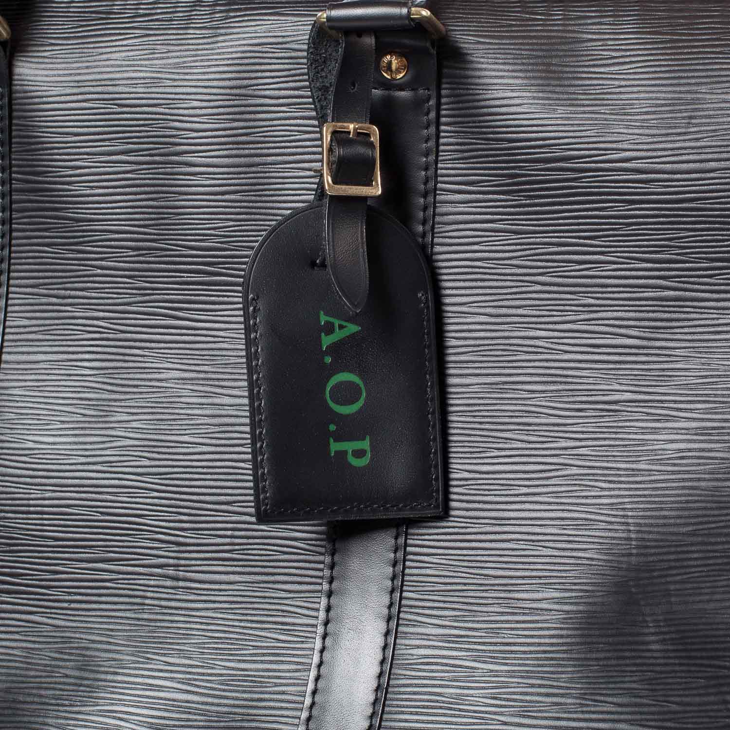Louis Vuitton Epi Keepall 55 Black 7 of 12