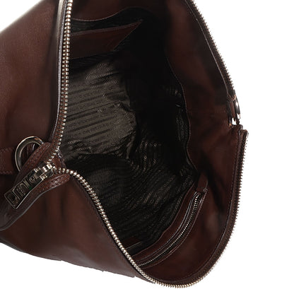 Prada Soft Calf Hobo Bruciato 5 of 11