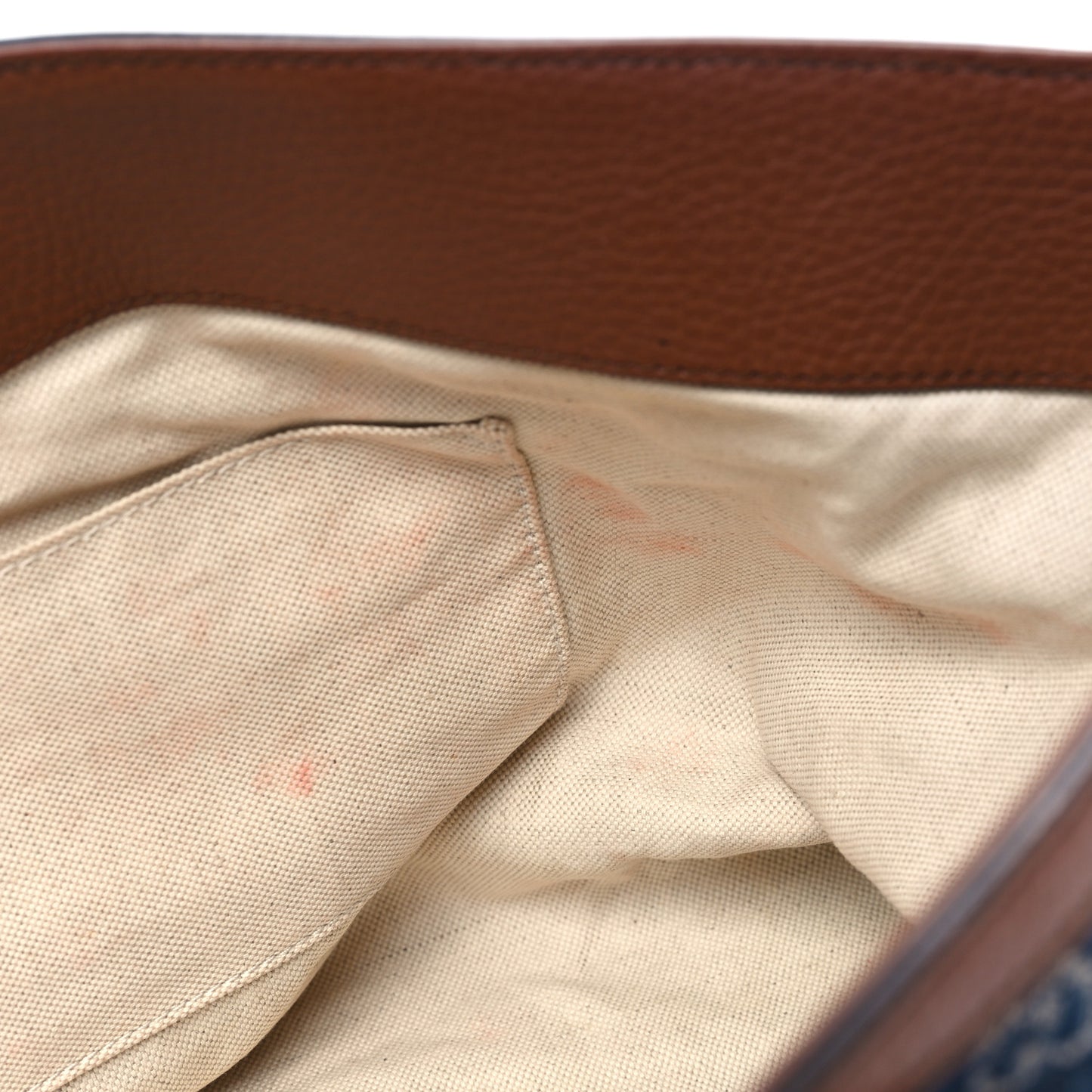 New Denim GG Monogram Medium Ophidia Shopping Tote Blue Tea Cuir