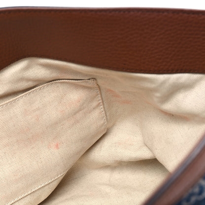 Gucci New Denim GG Monogram Medium Ophidia Shopping Tote Blue Tea Cuir 11 of 13