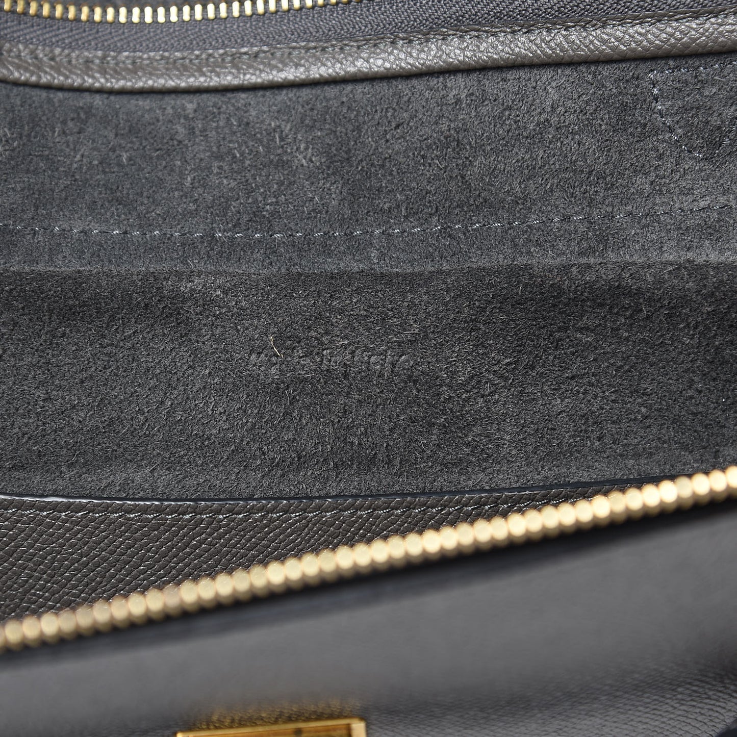 Baby Grained Calfskin Micro Belt Bag Grey