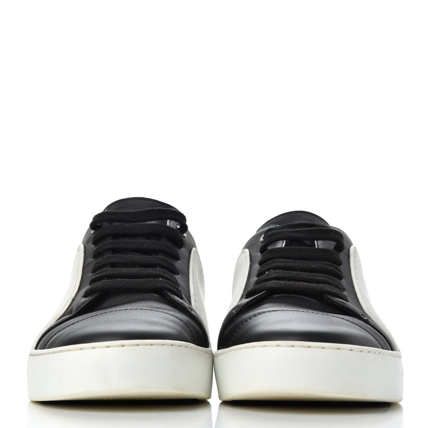 Chanel Calfskin Womens CC Sneakers 40 Black White 2 of 22