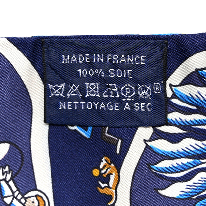 Hermes Silk Exposition Universelle Twilly Bleu Jaune Vif Rouge 3 of 5