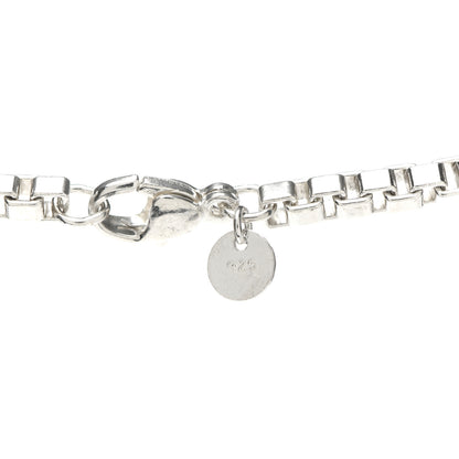 Tiffany Sterling Silver 4mm Venetian Link Necklace 4 of 5
