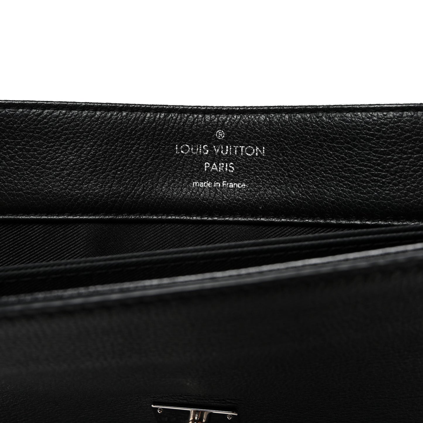 Soft Calfskin Lockme II Top Handle Black