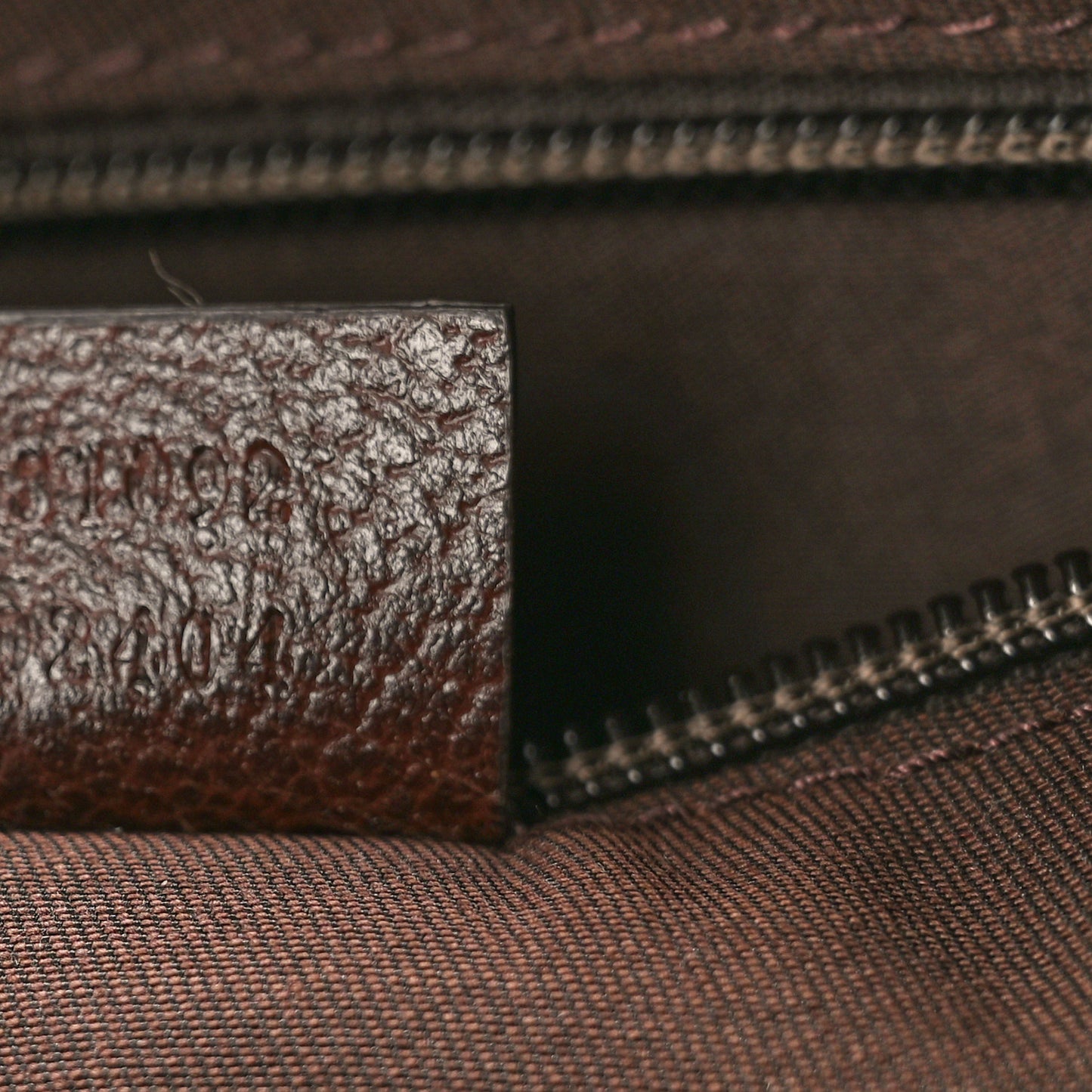 Monogram Web Medium Half Moon Hobo Dark Brown