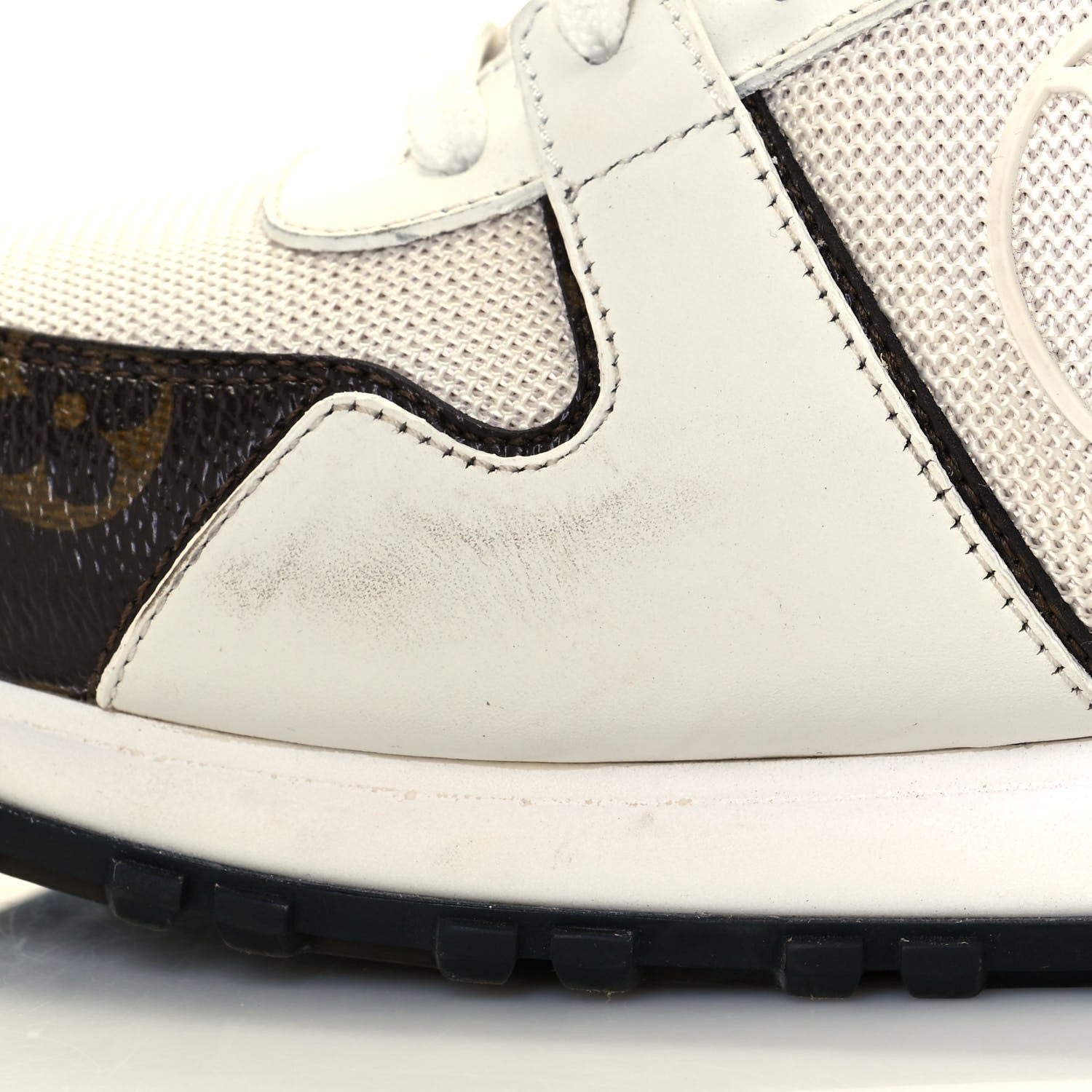 Louis Vuitton Calfskin Monogram Run Away Sneakers 40 White 8 of 10