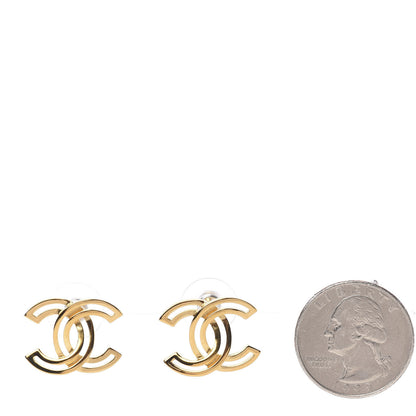 Chanel Metal Obazine CC Earrings Gold 2 of 5