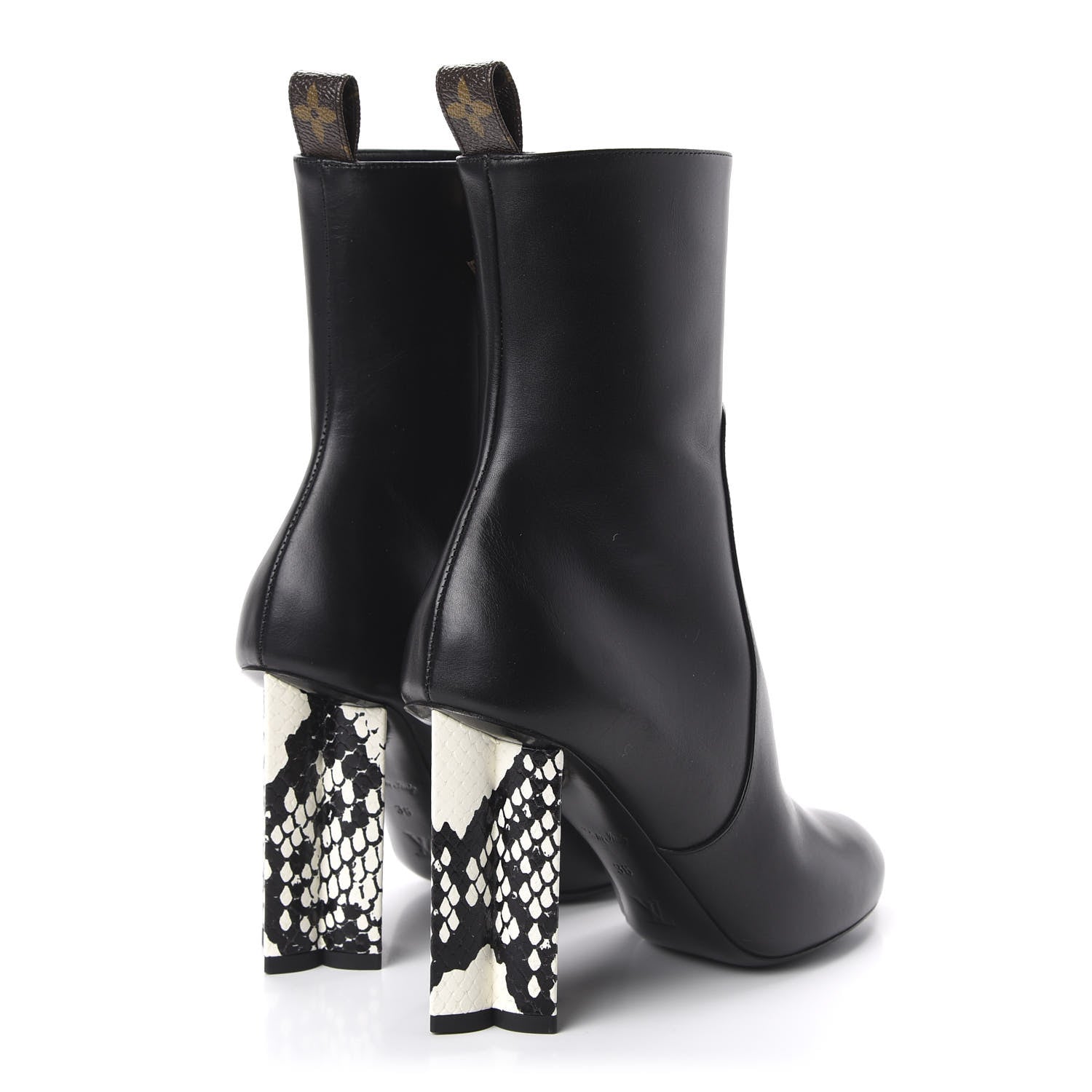 Louis Vuitton Calfskin Silhouette Ankle Boots 36 Black 4 of 8