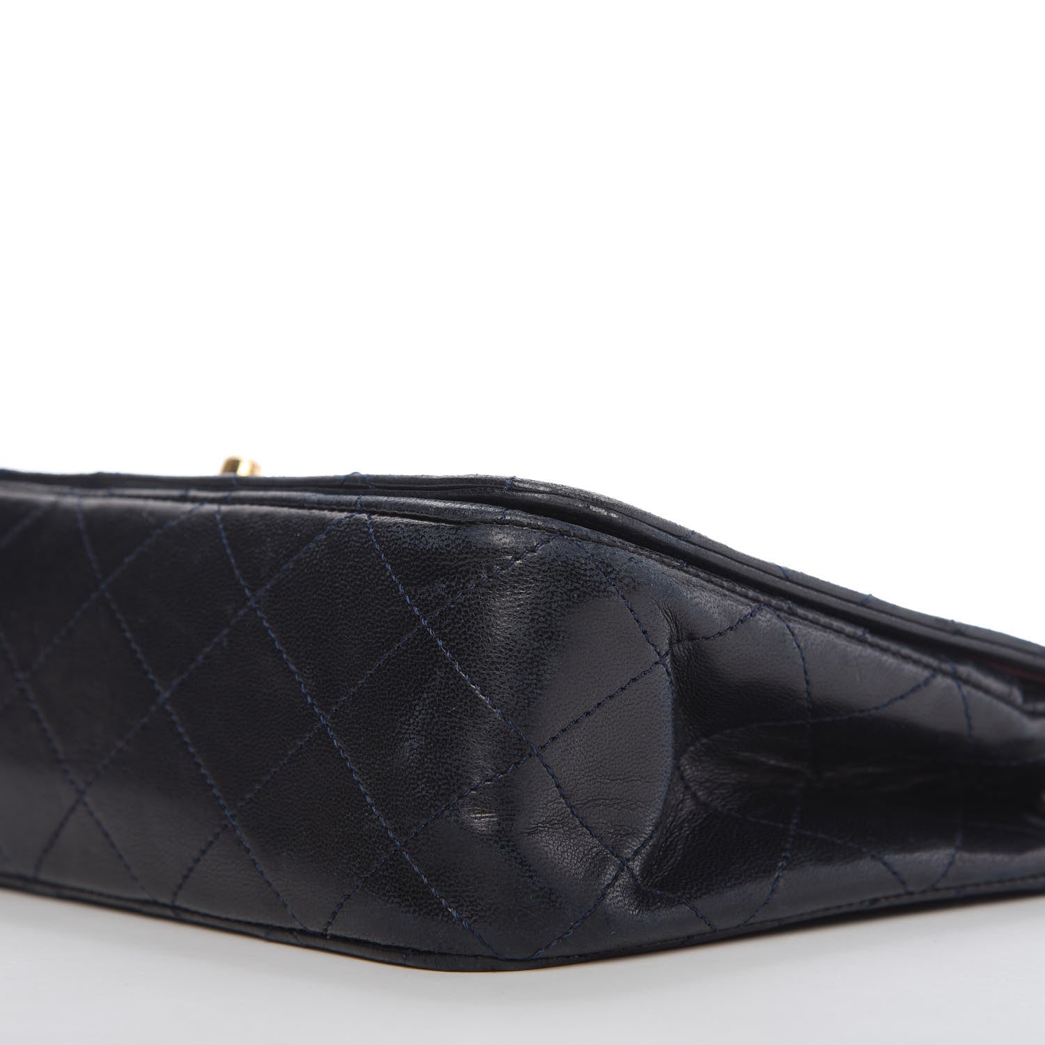 Chanel Lambskin Quilted Small Single Flap Bag Navy 7 of 12