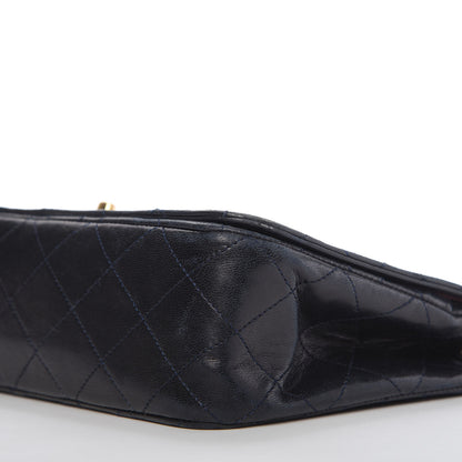 Chanel Lambskin Quilted Small Single Flap Bag Navy 7 of 12