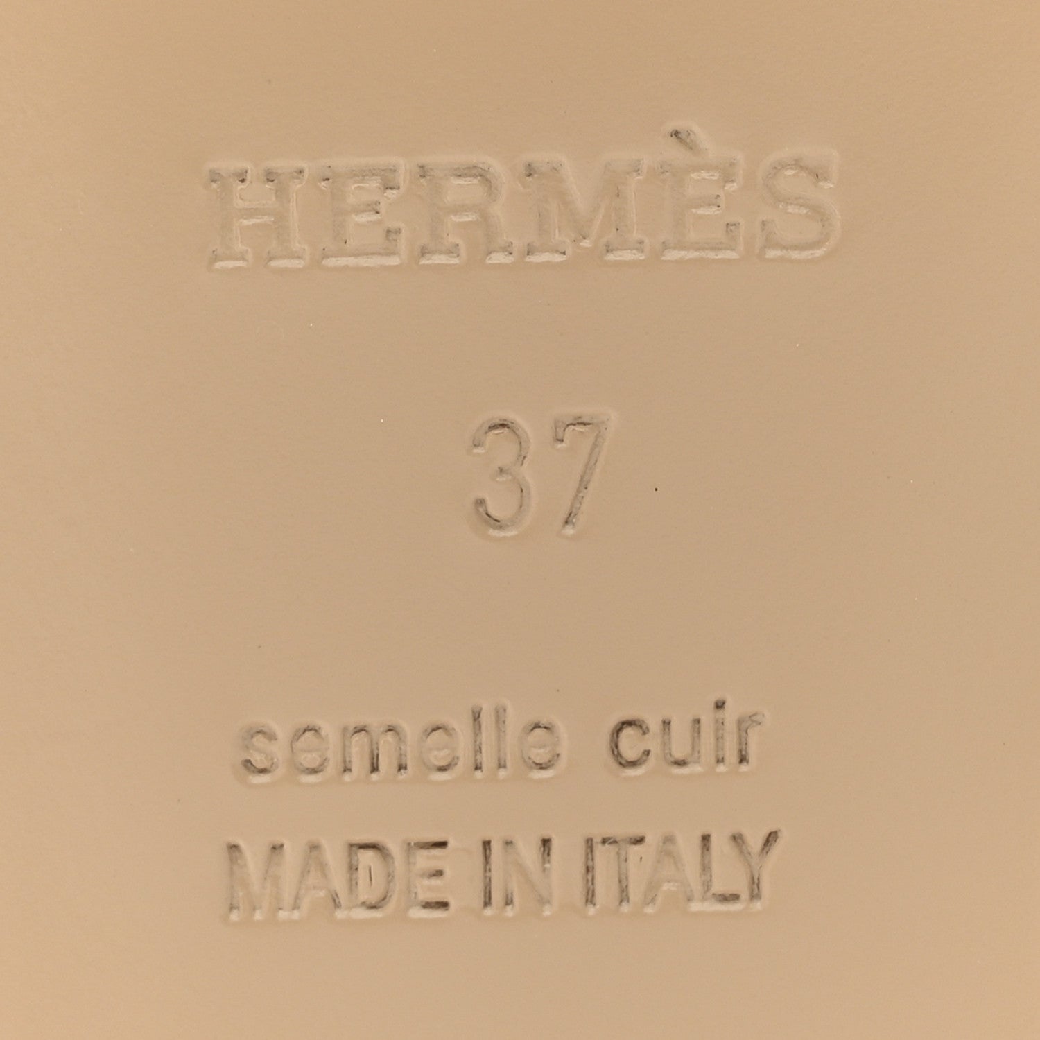 Hermes Heritage Calfskin Baia Sandals 37 Naturel 9 of 10