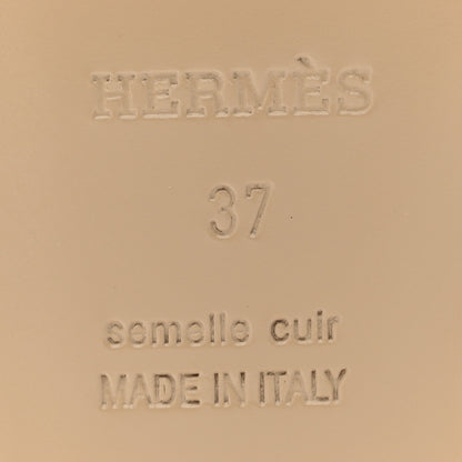 Hermes Heritage Calfskin Baia Sandals 37 Naturel 9 of 10