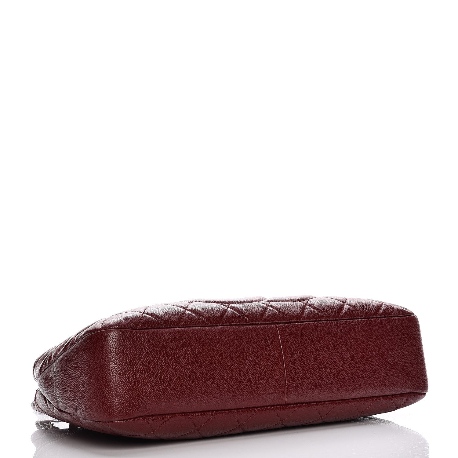 Chanel Caviar Quilted Timeless CC Soft Tote Dark Red 4 of 11
