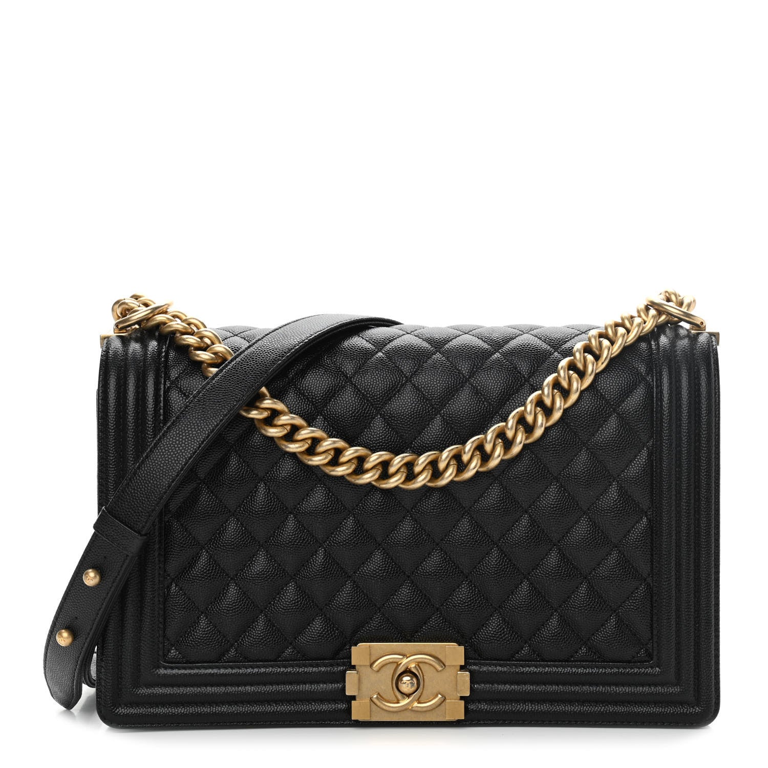 Chanel Caviar Quilted New Medium Boy Flap Black 1 of 11