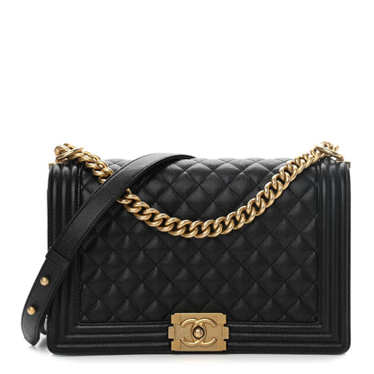 Chanel Caviar Quilted New Medium Boy Flap Black 1 of 11