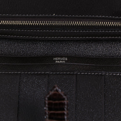 Hermes Shiny Niloticus Crocodile Bearn Wallet Macassar 5 of 11