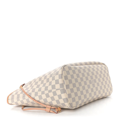 Louis Vuitton Damier Azur Neo Neverfull MM Rose Ballerine 5 of 12