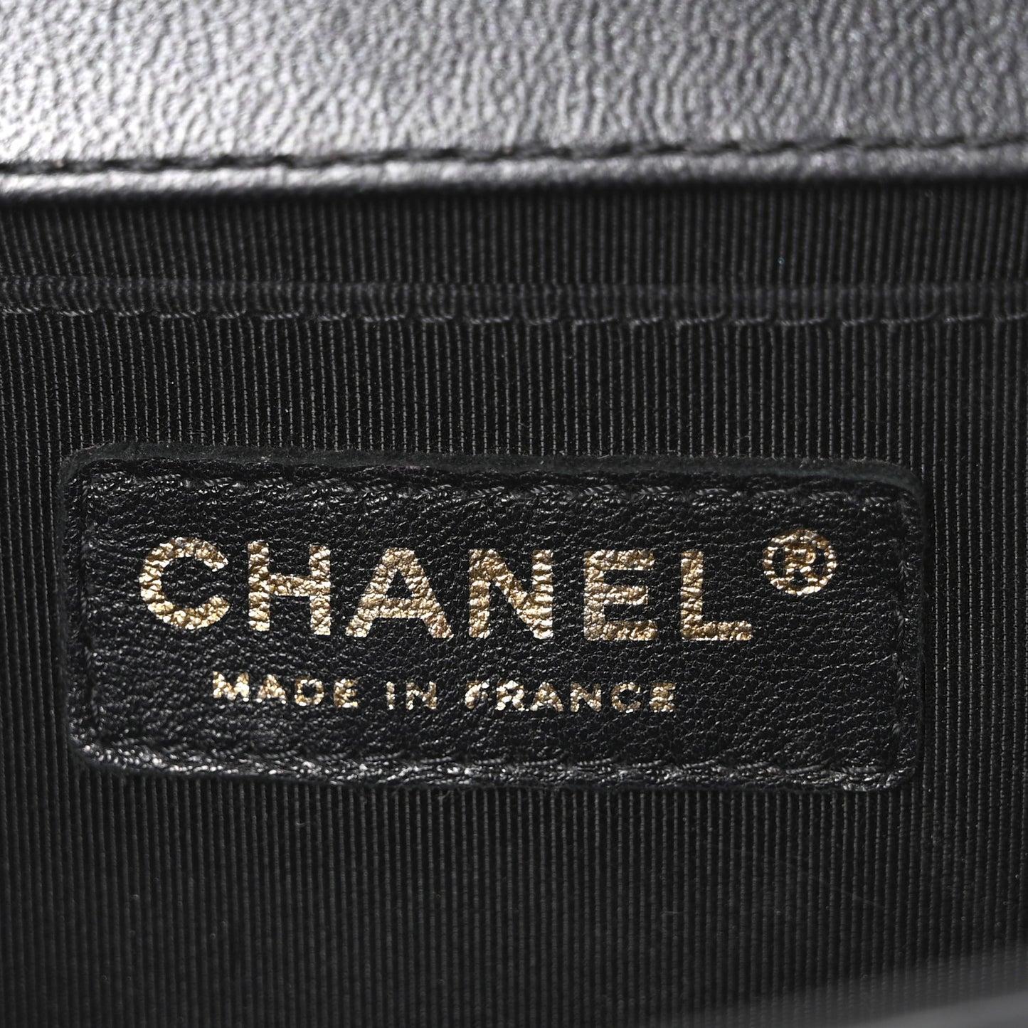 Iridescent Glazed Calfskin Quilted Medium Boy Flap Black
