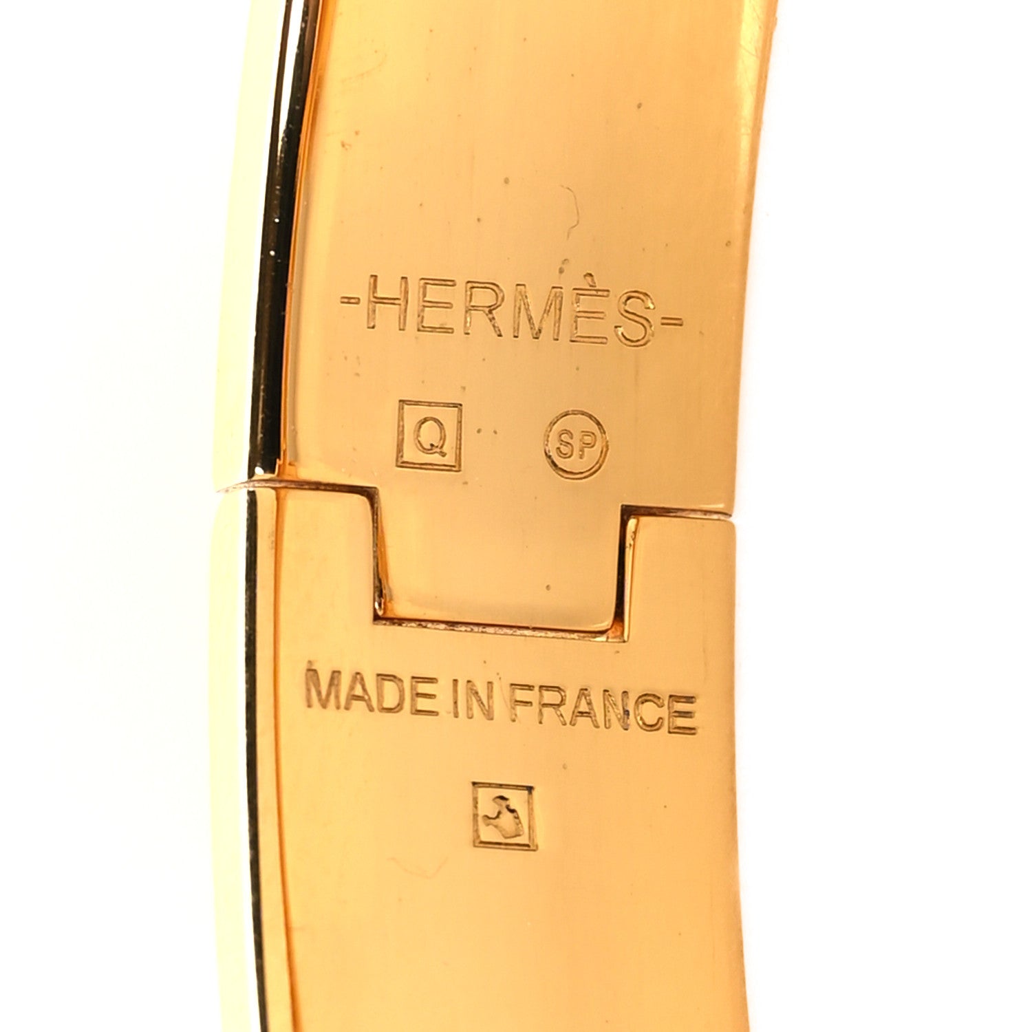 Hermes Enamel Narrow Clic Clac H Bracelet PM Emeraude 4 of 5