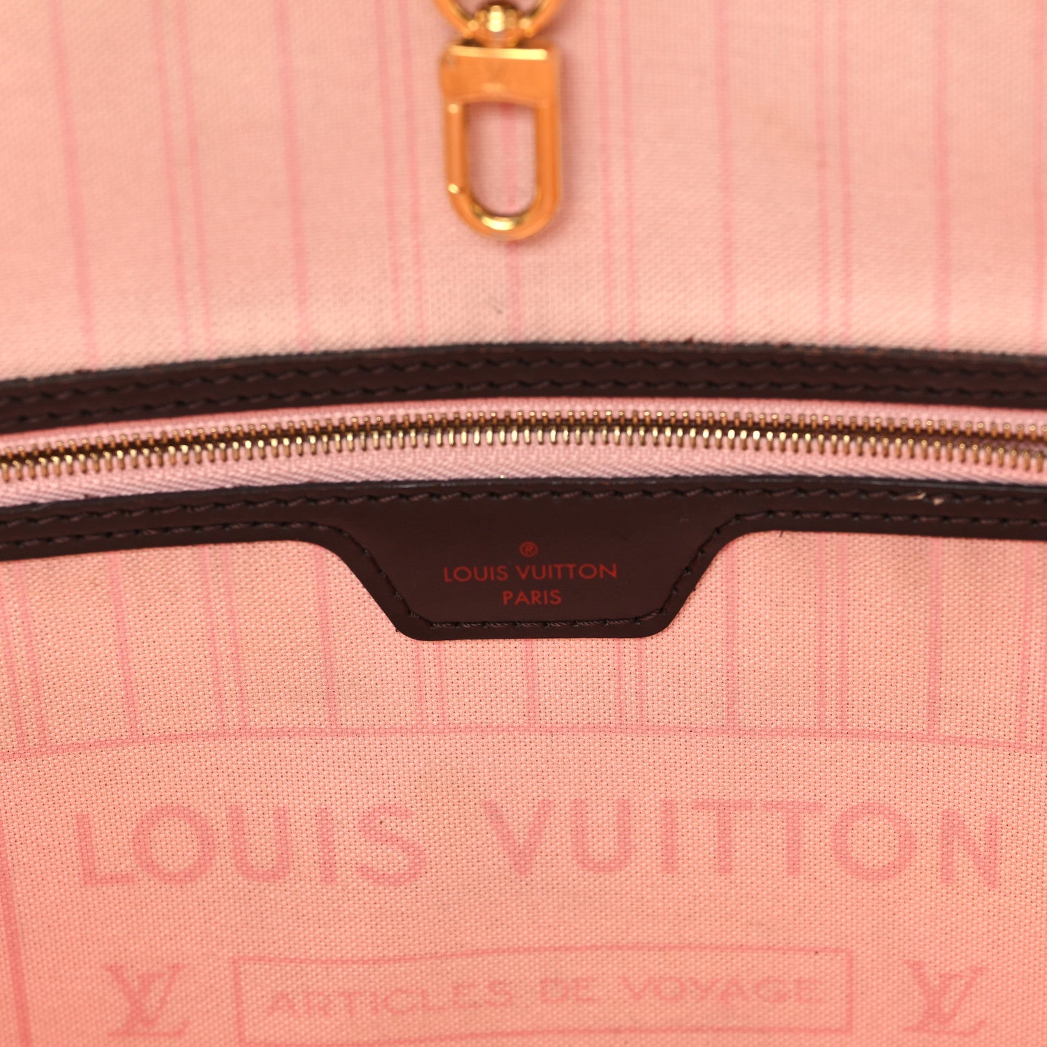 Louis Vuitton Damier Ebene Neo Neverfull MM Rose Ballerine 7 of 15