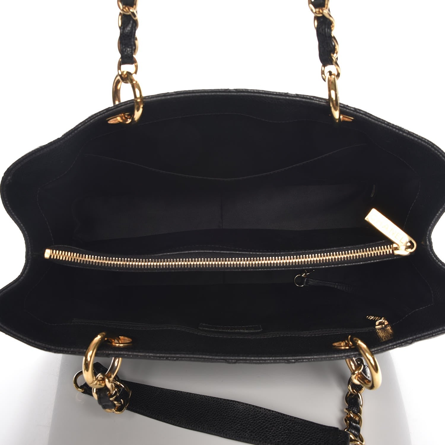 Chanel Caviar Quilted Grand Shopping Tote GST Black 5 of 7