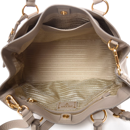 Prada Vitello Daino East West Tote Pomice 6 of 9