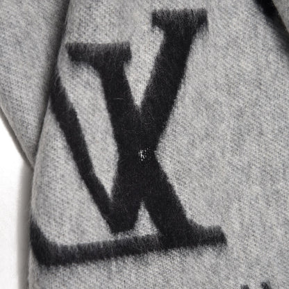 Louis Vuitton Cashmere Monogram Reykjavik Scarf Black 6 of 6