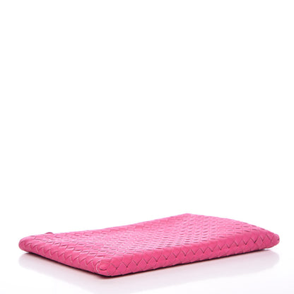 Bottega Veneta Nappa Intrecciato Flat Zip Pouch Rosa Shock 5 of 13