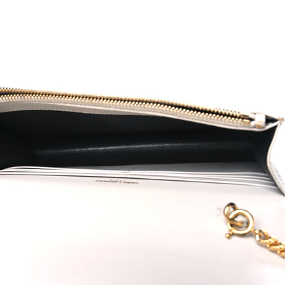 Saint Laurent Smooth Calfskin Classic Monogram Kate Tassel Chain Wallet Porcellana 5 of 14