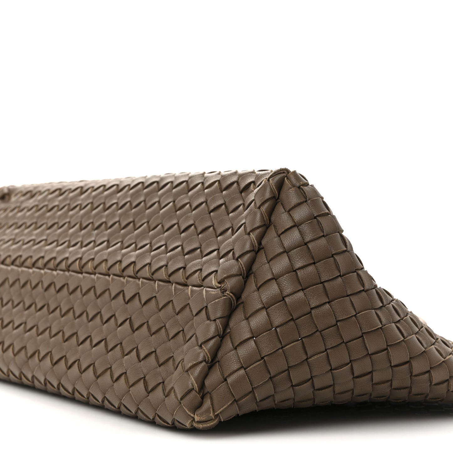 Lambskin Intreccio Small Cabat Taupe
