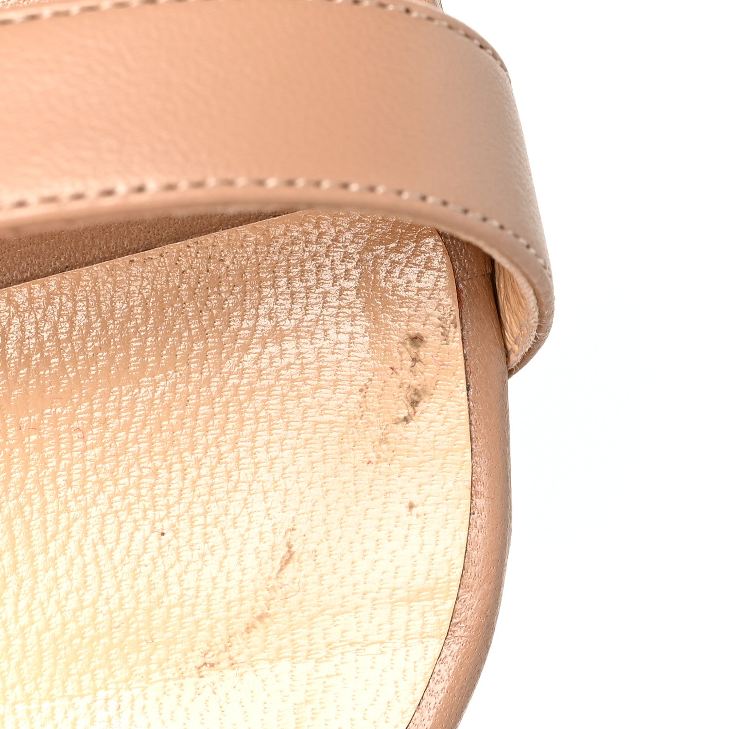 Christian Louboutin Nappa Shiny PVC Jonatina 100 Sandals 38.5 Nude 8 of 9