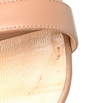 Christian Louboutin Nappa Shiny PVC Jonatina 100 Sandals 38.5 Nude 8 of 9