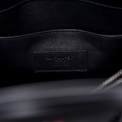Saint Laurent Calfskin Heart Bolts Baby Sac De Jour Black 6 of 9