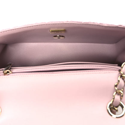 Chanel Tweed Quilted Mini Rectangular Flap Light Pink 5 of 10