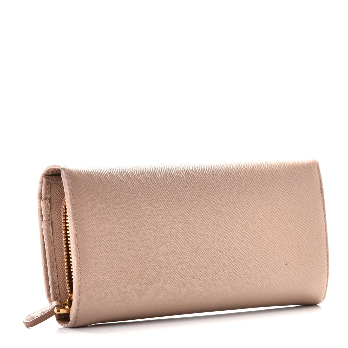 Saffiano Metal Continental Flap Wallet Cammeo