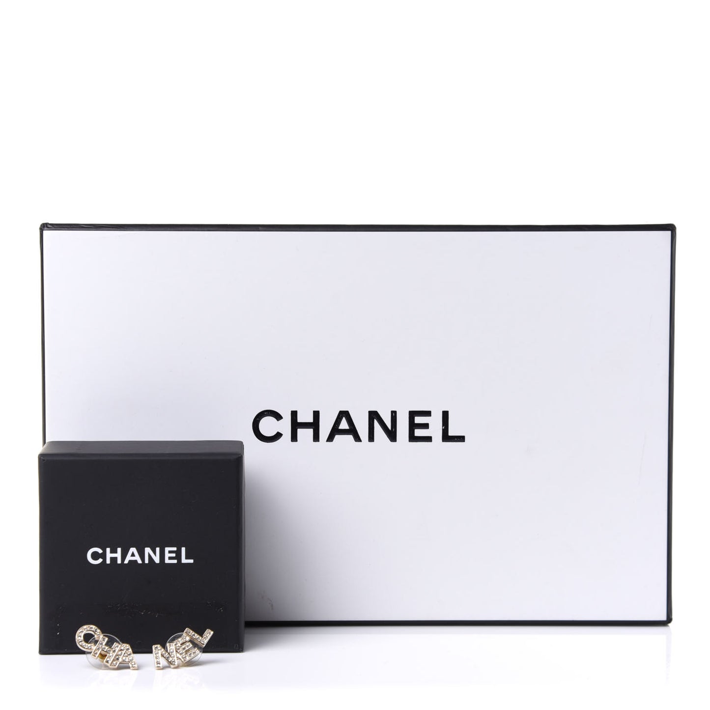 Crystal Pearl Signature Stud Earrings Gold