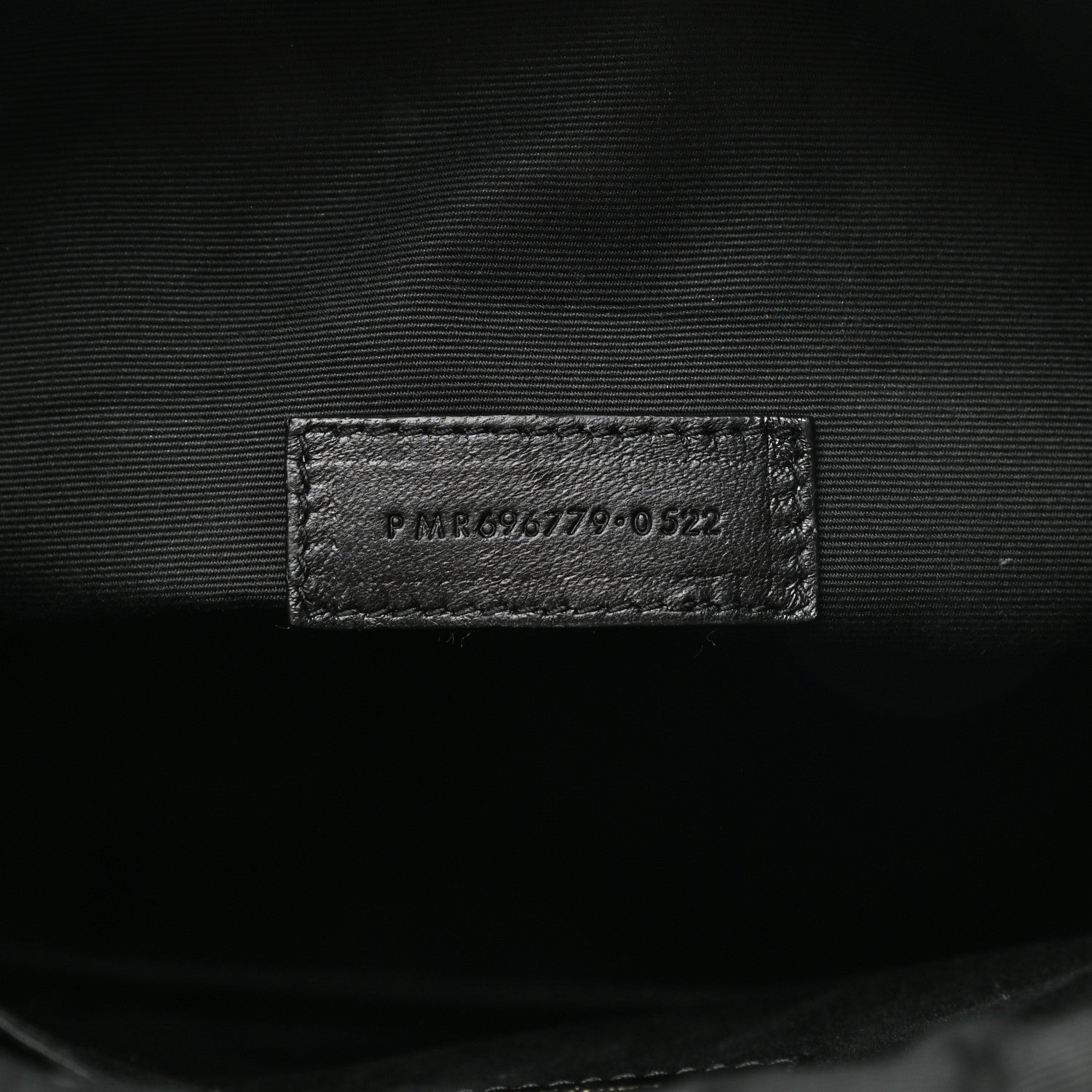 Saint Laurent Lambskin Monogram Medium Sade Puffer Pouch Black 7 of 9