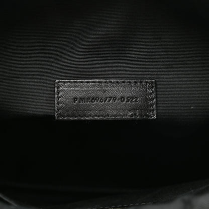 Saint Laurent Lambskin Monogram Medium Sade Puffer Pouch Black 7 of 9