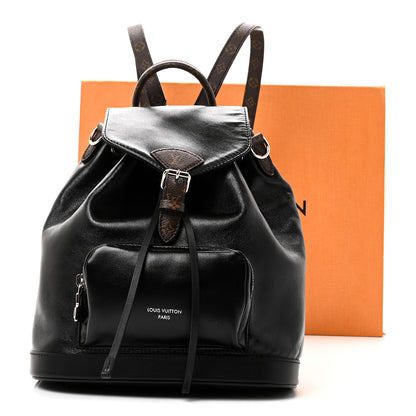 Louis Vuitton Lambskin Monogram Montsouris Vibe PM Black 10 of 10