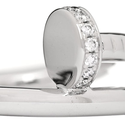 Cartier 18K White Gold Diamond Juste Un Clou Ring 48 4.5 4 of 5