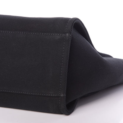 Chanel Canvas Pearl Medium Deauville Tote Black 10 of 16