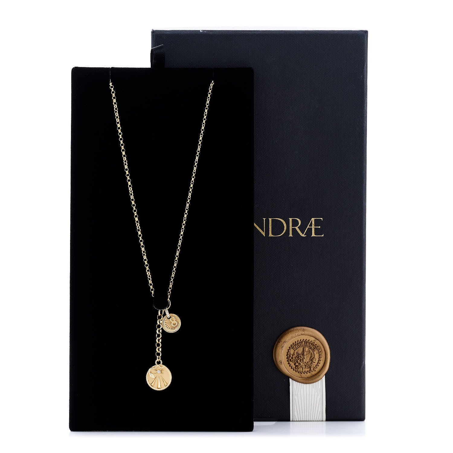 Foundrae 18K Yellow Gold Diamond Mind Body Soul Wholeness Small Karma Mini Coin Mixed Belcher Extension Chain Necklace 7 of 7