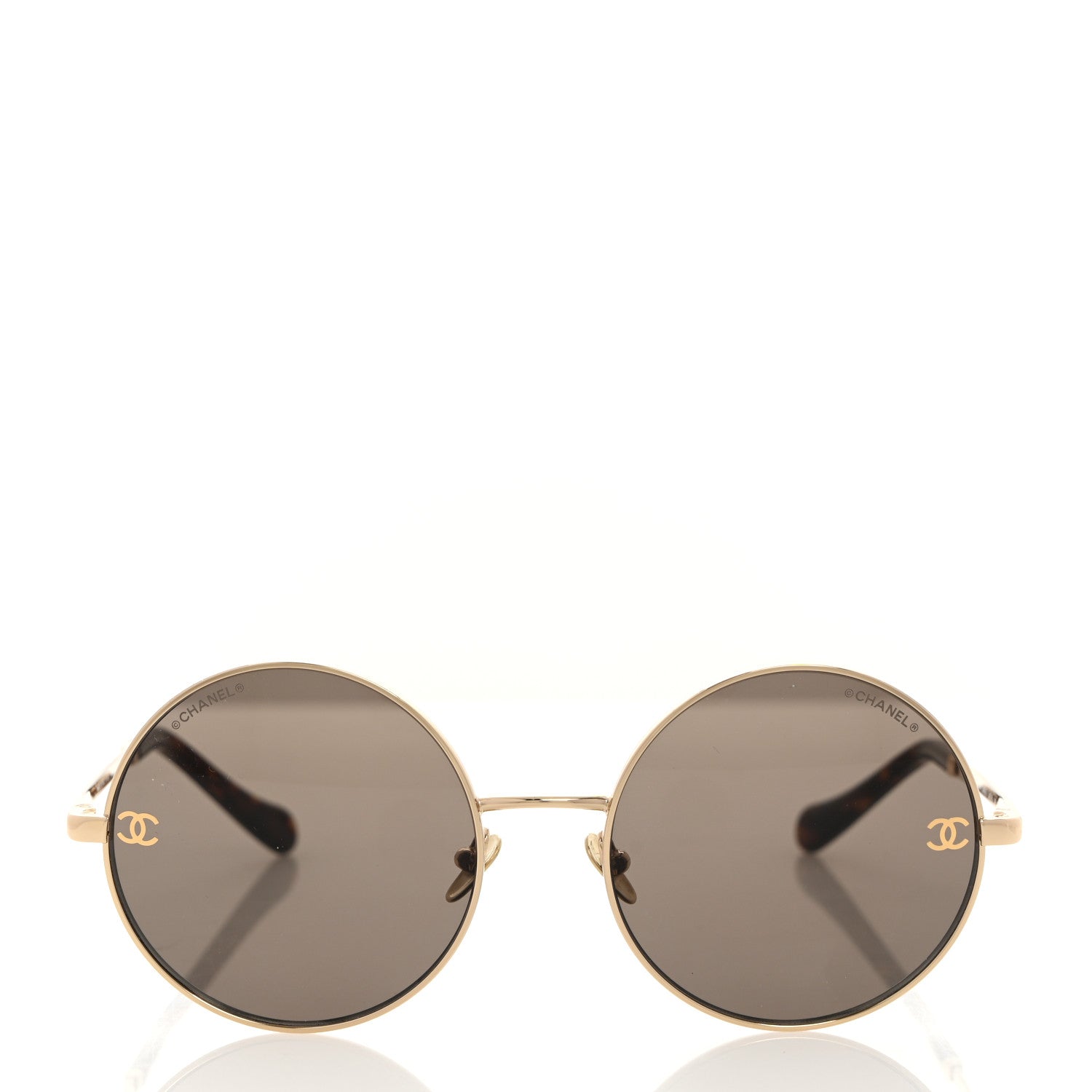 Chanel Round Sunglasses 4268 Gold 2 of 8