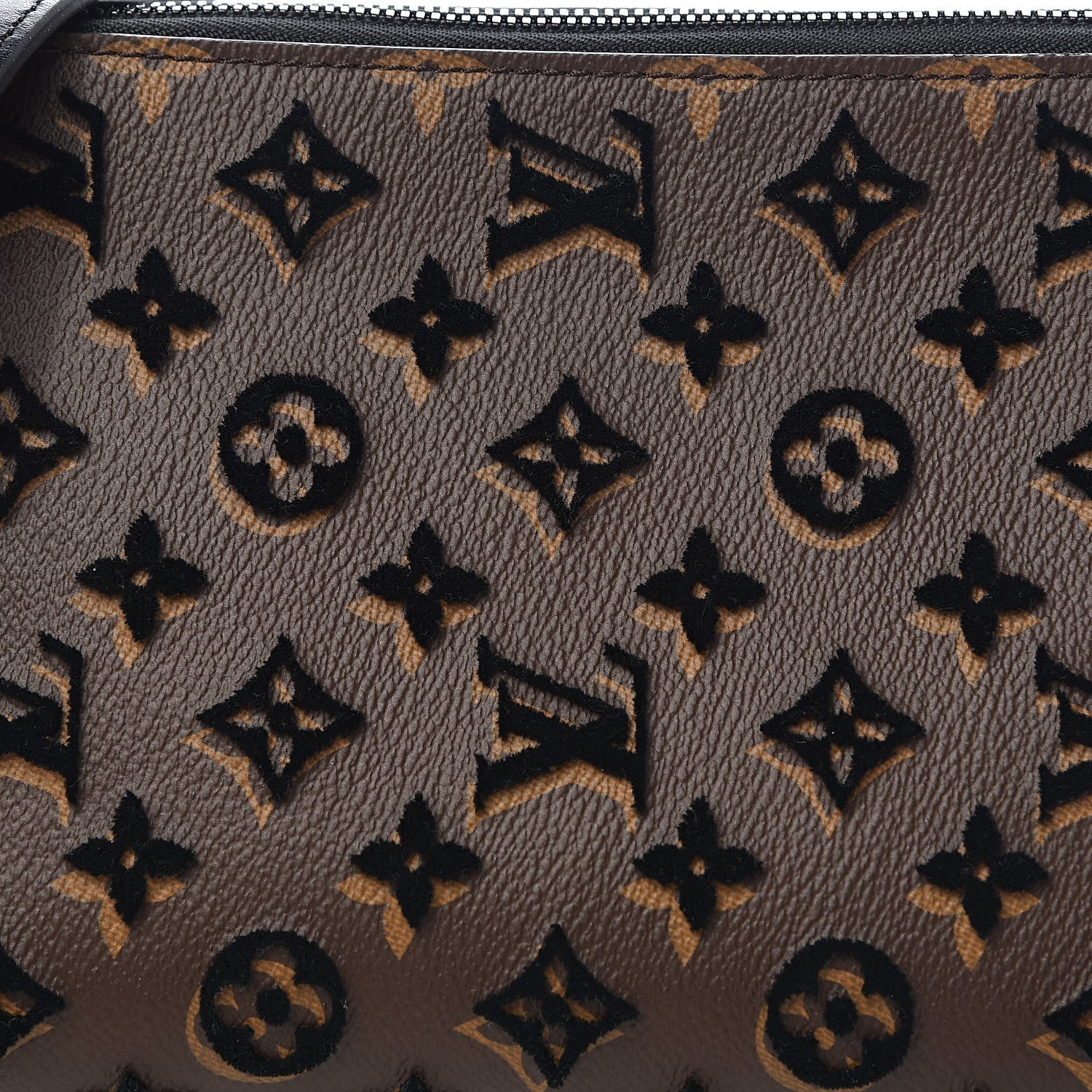Louis Vuitton Monogram Tuffetage Triangle Messenger Black 11 of 12
