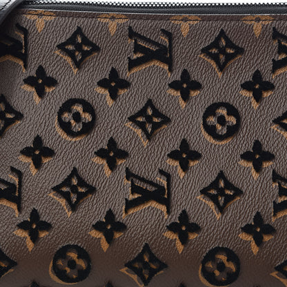 Louis Vuitton Monogram Tuffetage Triangle Messenger Black 11 of 12