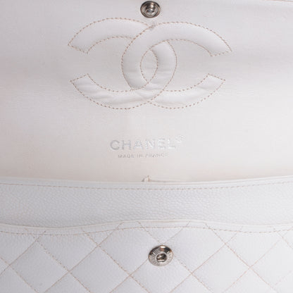 Chanel Caviar Medium Double Flap White 5 of 8